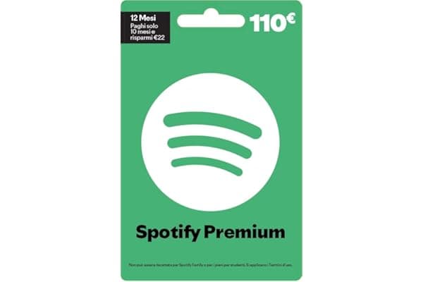 Spotify Premium - per l'Italia - buono regalo per post