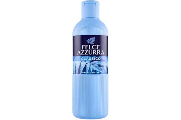 Felce Azzurra - Bagnoschiuma Profumato Classico, Bagno Schiuma Detergente Delicato Idratante per Pelle Morbida con Note di Rosa, Lavanda e Patchouli, Bagnodoccia Dermatologicamente Testato, 650 ml