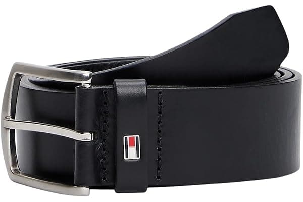 Tommy Hilfiger Uomo Cintura New Denton 4.0 Belt Cintura in Pelle