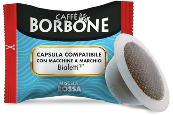 Caffè Borbone Miscela Rossa - 100 Capsule - Compatibili con Macchine a marchio Bialetti*