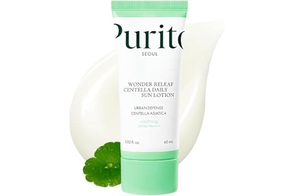 PURITO SEOUL Wonder Releaf Centella Lozione solare quotidiana, SPF50+ PA++++, Centella coreana, non bianca, lenitiva, lozione solare per il viso, K-Beauty