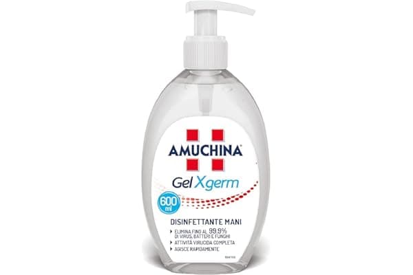 AMUCHINA Gel Mani Disinfettante, Trasparente, 1 pezzo (Confezione da 1)