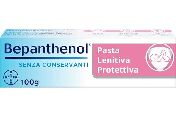 Bepanthenol Pasta Lenitiva Neonato Protettiva, Pasta Cambio Pannolino con Pantenolo che Idrata e Rigenera la pelle, Crema per Bambini Irritazione Pannolino Senza Conservanti, Profumi e Coloranti 100 g