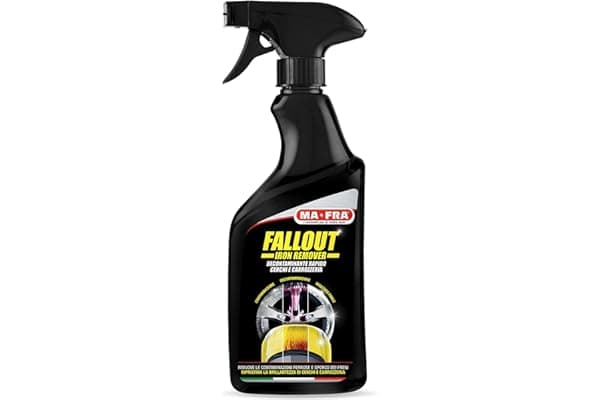 Ma-Fra Fallout Iron Remover, Decontaminante Rapido, Elimina i Residui Ferrosi dalla Carrozzeria e Cerchi in Lega Auto, Confezione da 500 ml