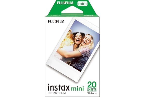 Fujifilm 16386016 Instax Mini Film Pellicola Istantanea per Fotocamere Instax Mini, Formato 46x62 mm, Confezione da 20 Foto
