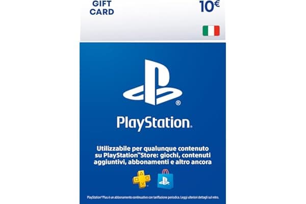 10€ PlayStation Store Gift Card per PlayStation Plus, Account italiano [Codice per email]