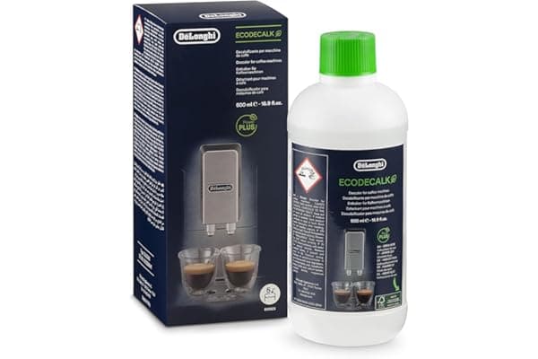 De'Longhi EcoDecalk Decalcificante DLSC500, 5 Dosi di Decalcificazione, Accessorio Manutenzione Macchina da Caffè, Ingredienti di Origine Vegetale, Bottiglia Con 5 Dosi, 500ml