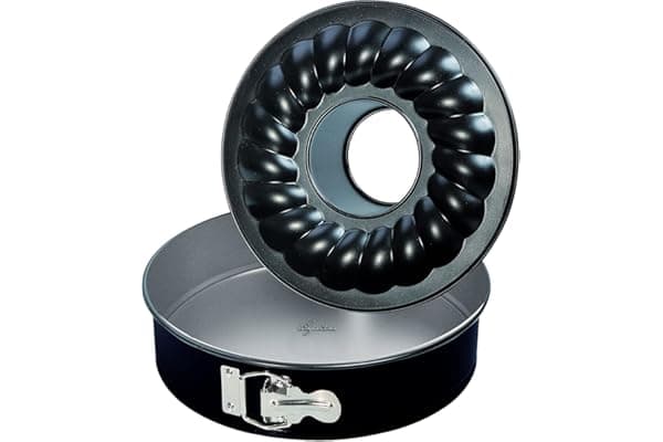 Lagostina Gustosa Tortiera Apribile con Cerniera e Due Fondi Intercambiabili in Acciaio Antiaderente, Diametro 26 cm, Teglia da Forno fino a 210°