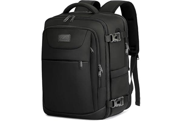 LYNXCHER Zaino Ryanair 40x20x25-Zaino da Viaggio-Bagaglio a Mano Aereo Piccolo Borsa da Cabina 20L per Uomo e Donna da Viaggio Lavoro Trekking Scuola,14 Pollici Zaino Porta PC Nero