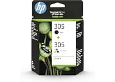 HP 305 Nero e Tricromia, 6ZD17AE, Confezione da 2 Cartucce Originali, Compatibili con Stampanti HP DeskJet serie 2700, 4100, HP…