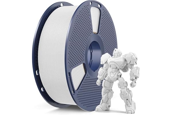 SUNLU PETG Filament 1.75 mm, Durata e Flessibilità Insuperabili, Filamento per Stampante 3D ad Alta Resistenza PETG, Adatto alla Maggior Parte delle Stampanti 3D FDM, Bobina da 1 kg, petg Bianco