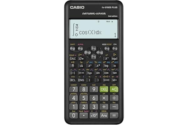 Casio Fx-570Es Plus 2 Calcolatrice Scientifica Con 417 Funzioni, Nero