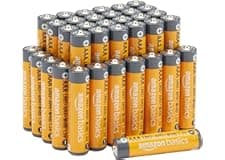 Amazon Basics, 36 batterie alcaline AAA ad alte prestazioni, 1,5 Volt, durata di 10 anni