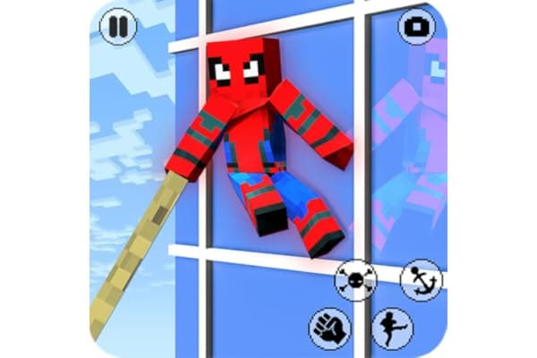 Giochi di eroe con corda e ragno, gioco di combattimento con corda e blocco, gioco d'azione di supereroi in 3D gratis, combatti in città