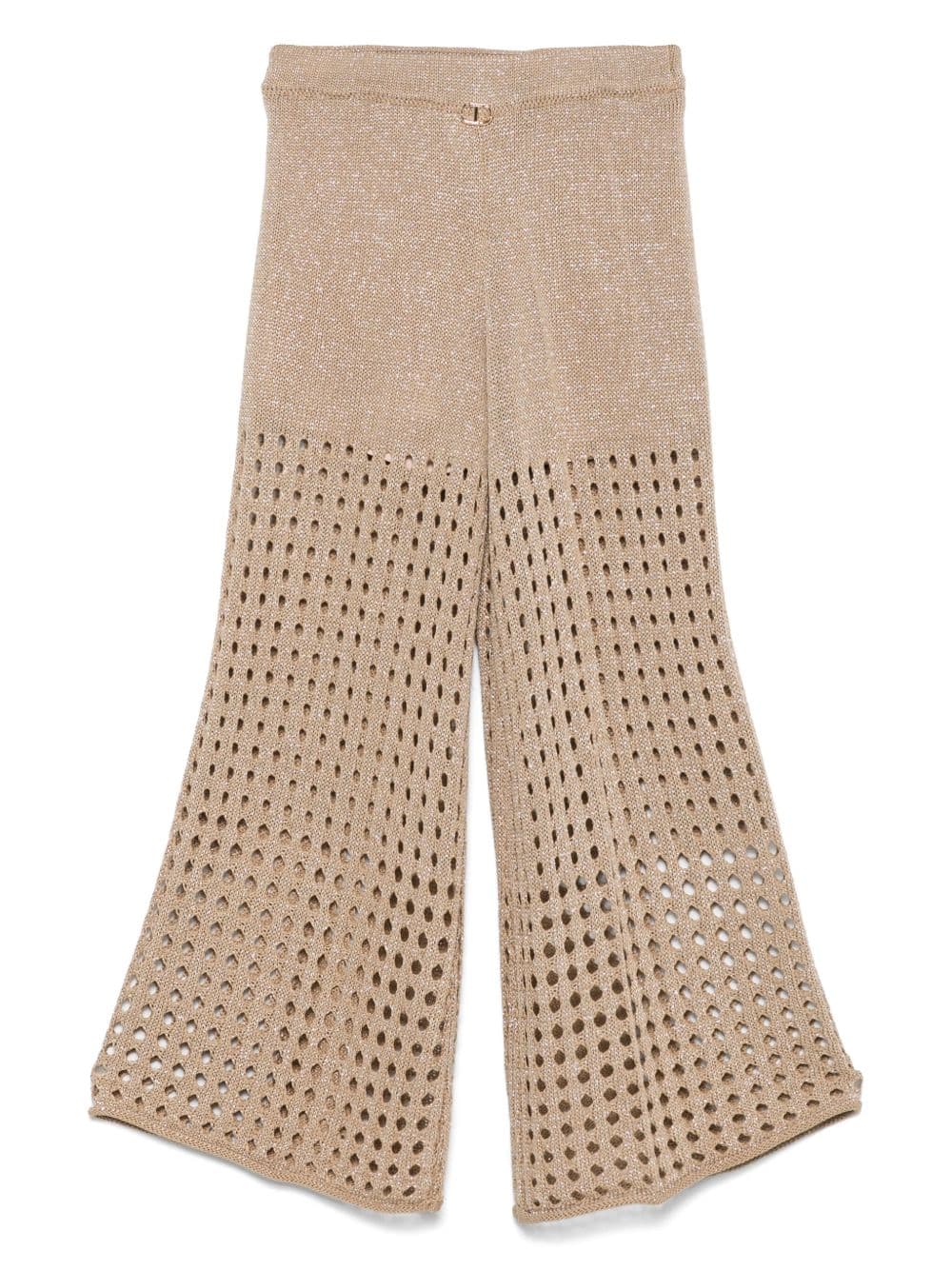 Pantalone bambina dorato