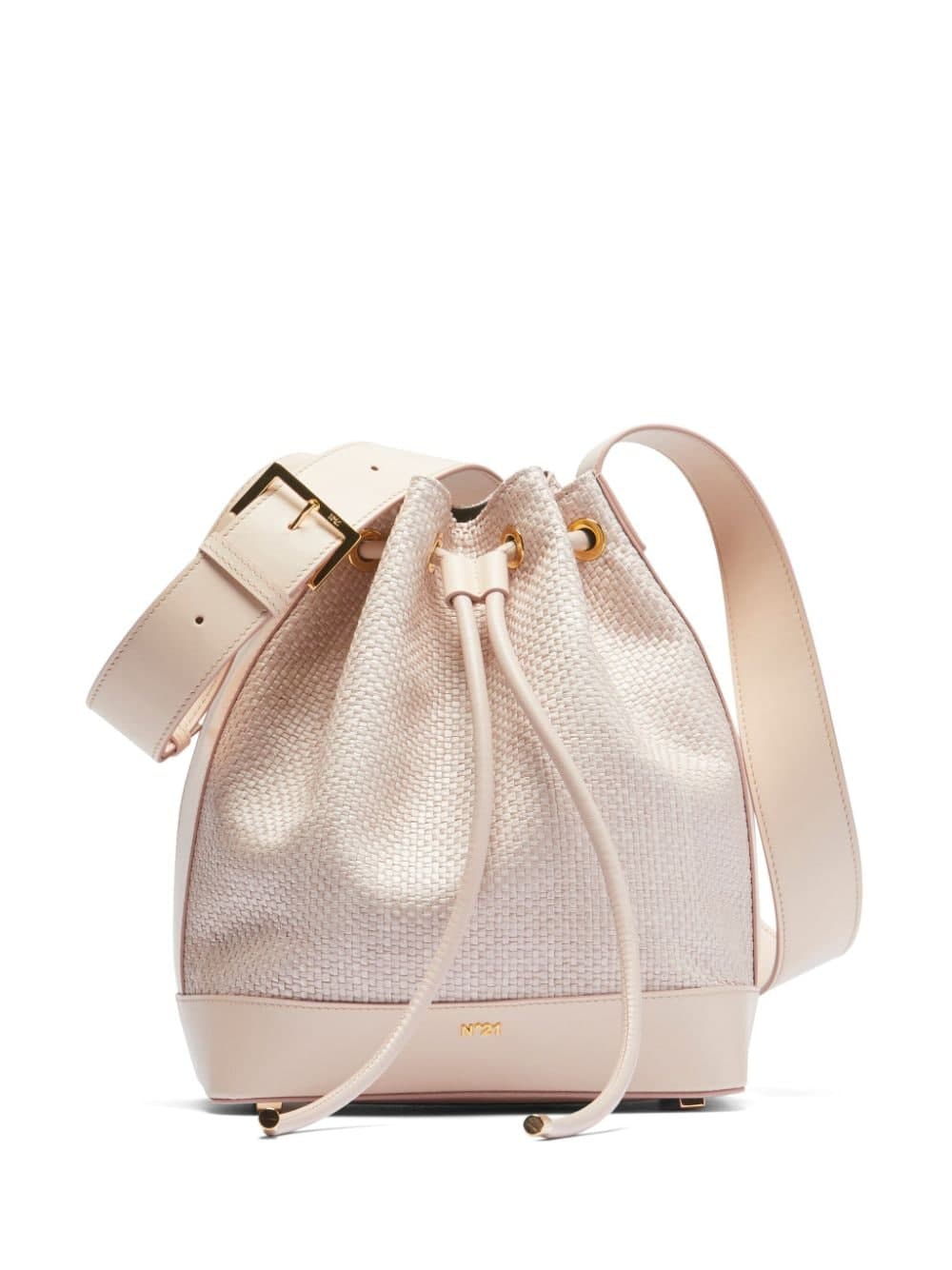 Borsa donna a secchiello in pelle